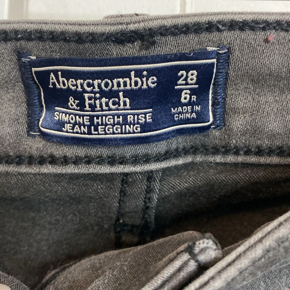 Abercrombie | Women's Dark Charcoal Skinny Jeans 28 |6R - Picture 2 of 6